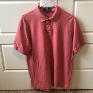 Vineyard Vines Medium Coral Polo Shirt